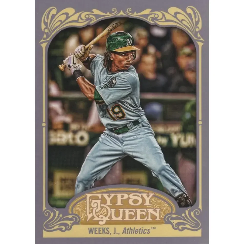 2012 Topps Gypsy Queen Jemile Weeks # 204 Oakland Athletics
